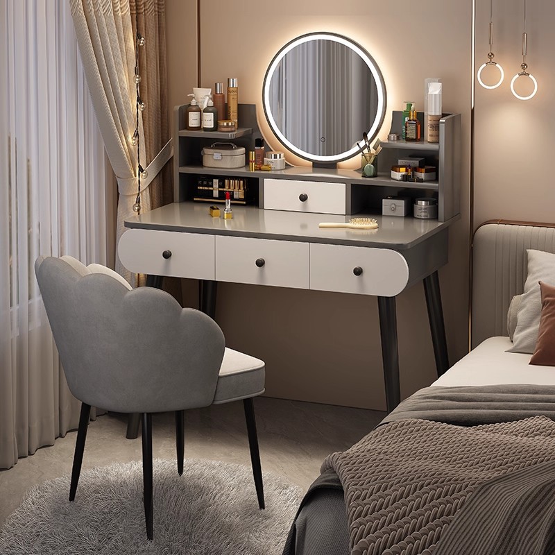 Comodador de dormitorio simple mesa de maquillaje mesa de maquillaje pequeña casa de alquiler 2025 nueva mesa de lujo pequeño comodador