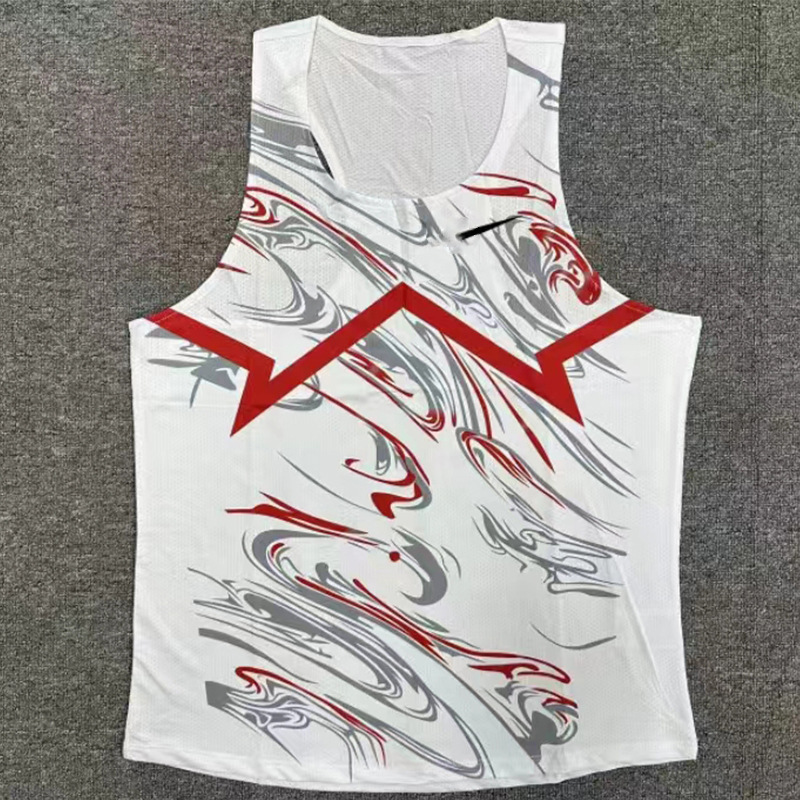 New Track and Field Clothing Quick-Drying Breathable Men's and Women's Sports Training Clothing Vest Competition Clothing Sports Marathon Running Clothing