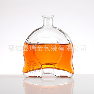 Wholesale 750ml Foreign Wine Bottles, Red Wine Bottles, Yellow Wine and Medicinal Wine Bottles, Thickened Empty Glass Bottles with Lids, Creative Wine Bottles