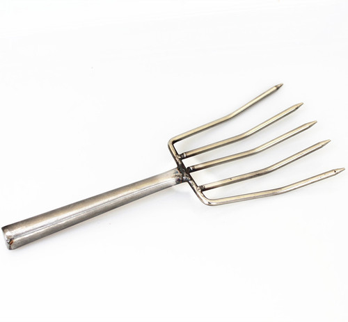 Stainless steel large five-tooth rice fork kitchen canteen restaurant rice serving tool bean sprouts fork selling bean sprouts tool