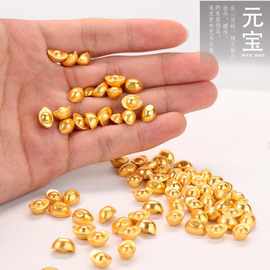 实心金属小圆宝小瓜子摆件礼品米缸聚宝盆饰品工艺品金属沙金元宝