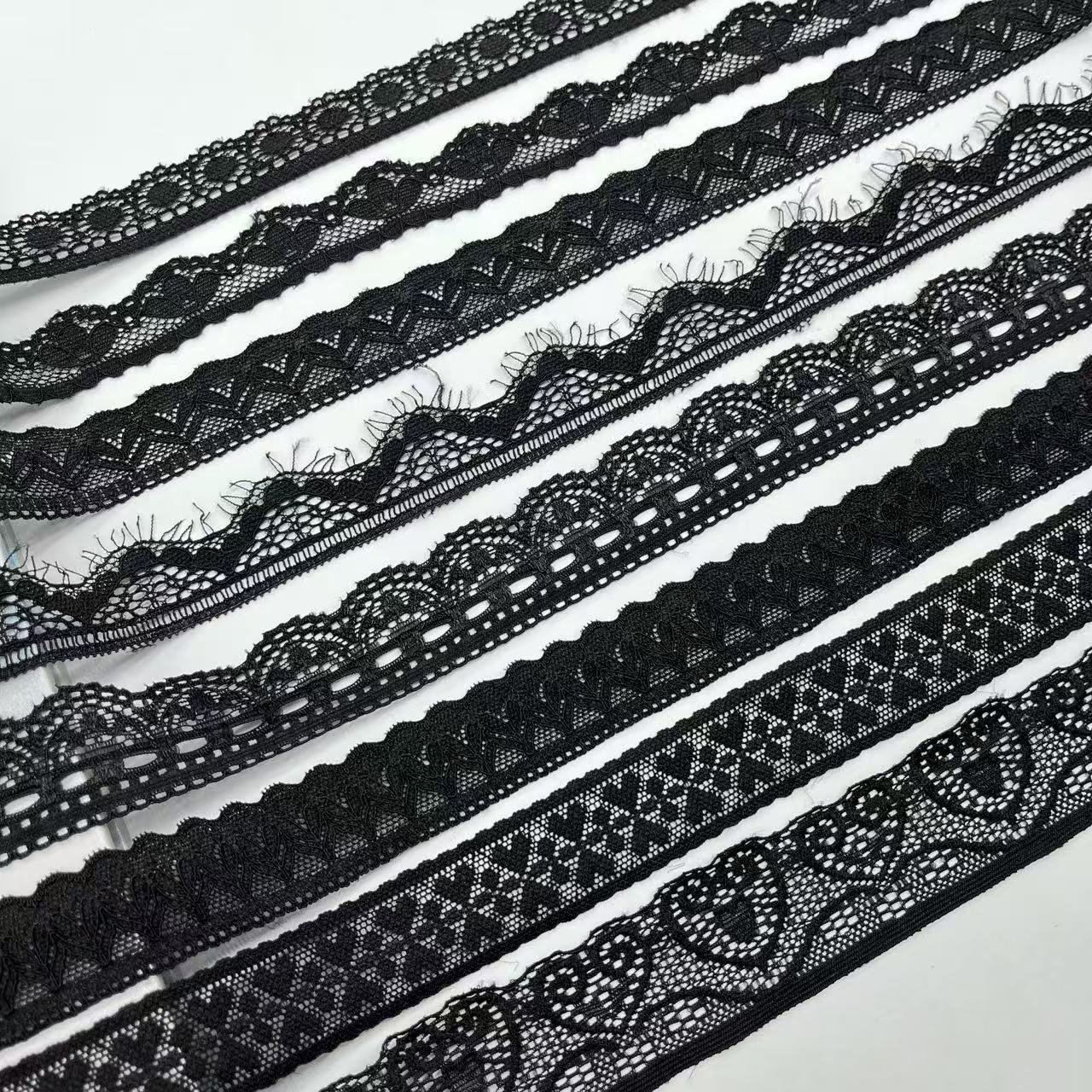 black elastic lace underwear