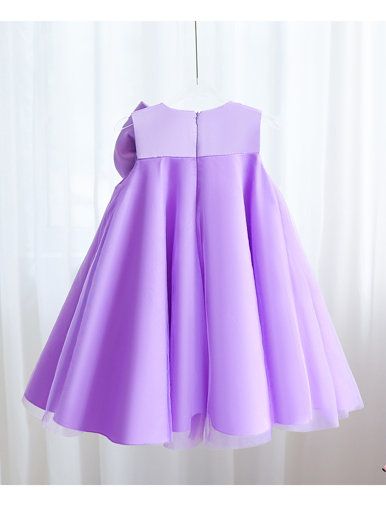 416g Weight Children's Dress Children's Clothing Type Above Knee Dress Length Type Sleeveless Sleeve Length Party Dress Dresses Type Polyester Fabric Type High Waist Waist Line Toddler(3-6Years) Age Group Family Gathering, Party Occasion Round Neck Neckline Loose Fit Type Bow Knot Pattern Summer Season Girl'S Gender Elegant, Princess, Cute Style Elegant Princess Cute Bow Knot Polyester Girls Dresses 11