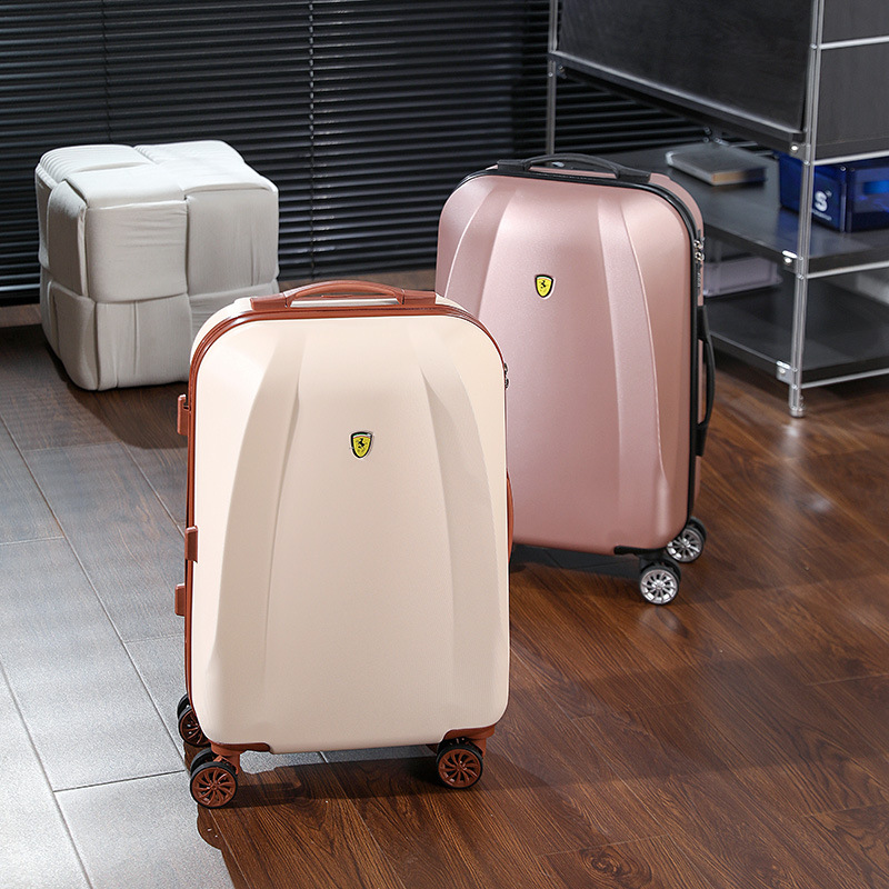 Maleta retro Maleta con ruedas para mujer Maleta con ruedas universales de 26 pulgadas Maleta de cuero para estudiantes duradera Maleta de código de embarque