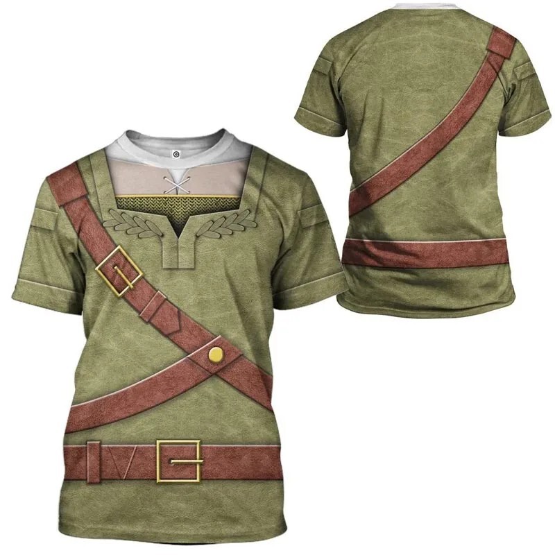 2024 Legend of Zelda 3D Digital Printing Hoodie cosplay Game Peripheral Hoodie Pullover Male