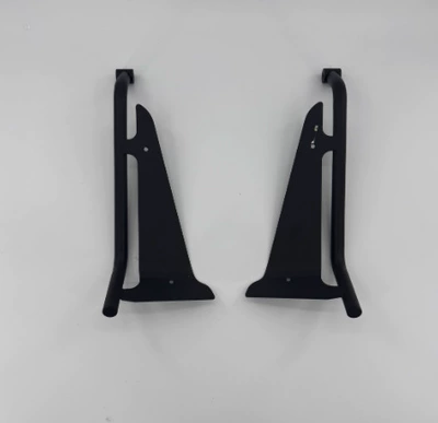 Bar, Bumper, Widened Footrest, Motorcycle bumper - 304-stainless-steel-black-front-bumper-with-screws-anti-slip-stickers