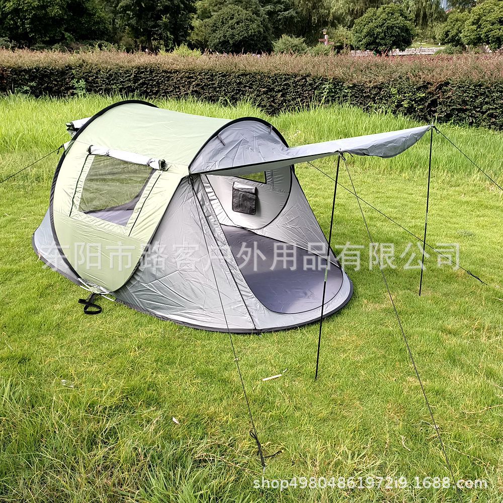 Acampar al aire libre tienda de lanzamiento de mano sin construcción tienda de apertura rápida tienda de viaje automática tienda de campaña impermeable tienda de barco transfronteriza al por mayor
