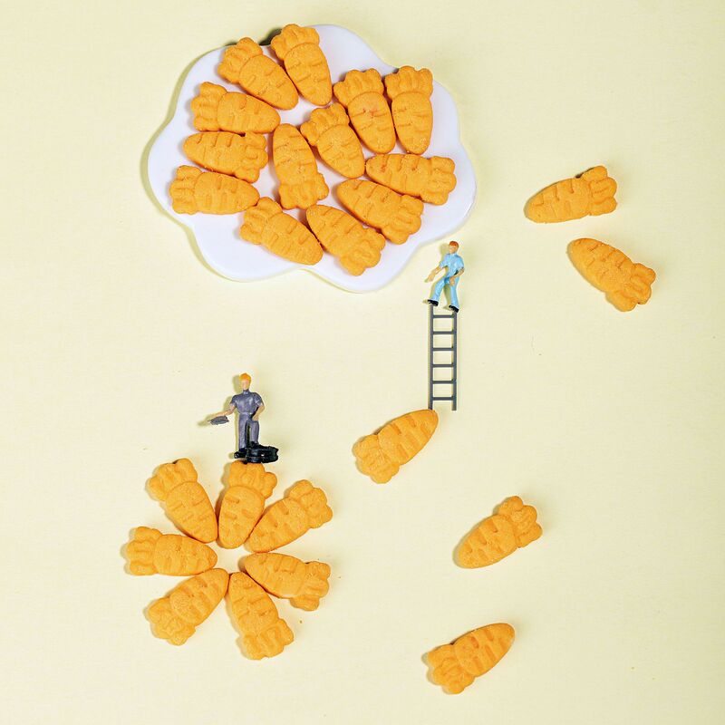 [Source manufacturer] carrot crisp grinding stick biscuit baby saliva snack rice cake children leisure food