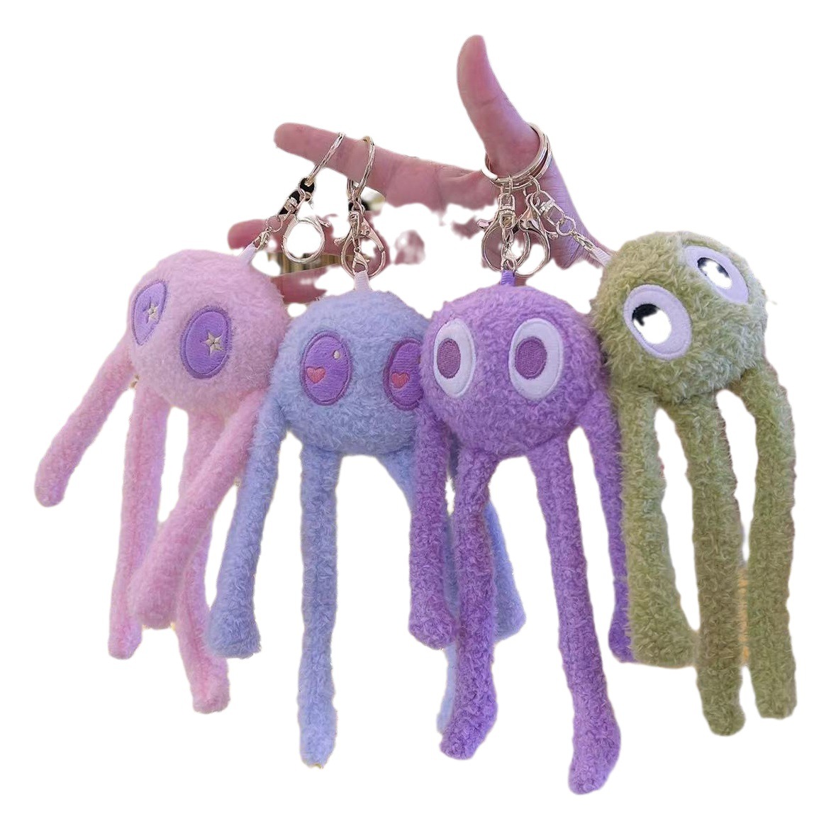 De dibujos animados pulpo llavero de peluche colgante de pulpo schoolbag adornos grab máquina Muñeca al por mayor pequeña muñeca