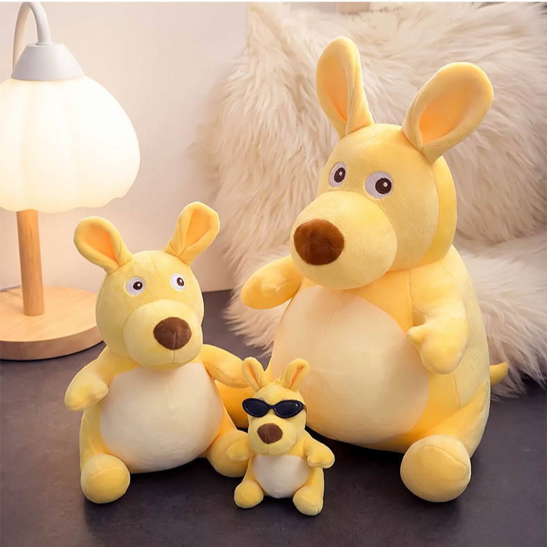 New kangaroo plush toy, your courage is truly impressive, stuffed animal, sound-making doll, wholesale gift New kangaroo plush toy, your courage is truly impressive, stuffed animal, sound-making doll, wholesale gift