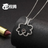 Pendant, photo, fashionable necklace, silver 925 sample, European style, simple and elegant design, wholesale