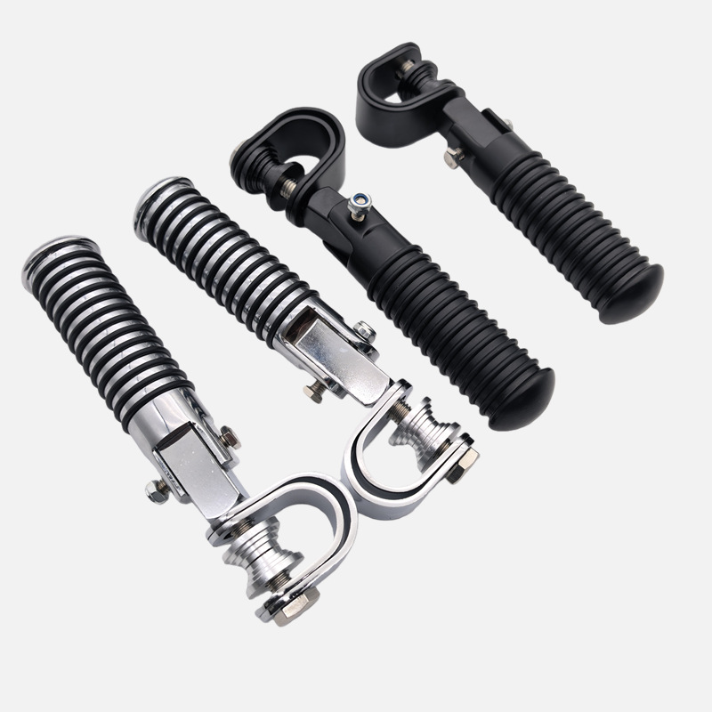 Harley modified pedals, foldable aluminum alloy anti-slip footrests, press-on pedal brackets, modified foldable footboards