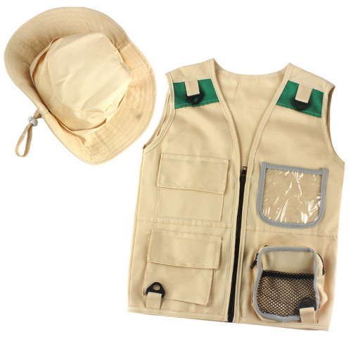 Outdoor Adventure Children Role Playing cosplay Costume Playing Explorer Vest suit Free Shipping