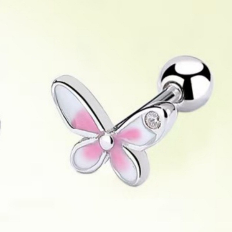 Pointed titanium steel lip stud product view