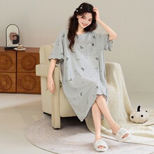 M-4XL�ļ��¿�Ī������˯��Ů����˯ȹ�г���Բ��������мҾӷ�