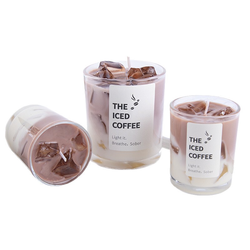 クロスボーダー卸売クリエイティブ夏抹茶カップ型ゼリーワックスパーティー家庭用装飾アロマキャンドル雰囲気感キャンドル|undefined