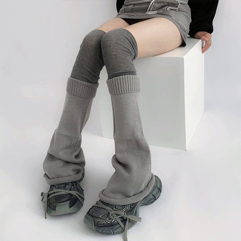 Гетры коленные (Megaphone) вязаные осенние, 50–53 см, one size, разные цвета
