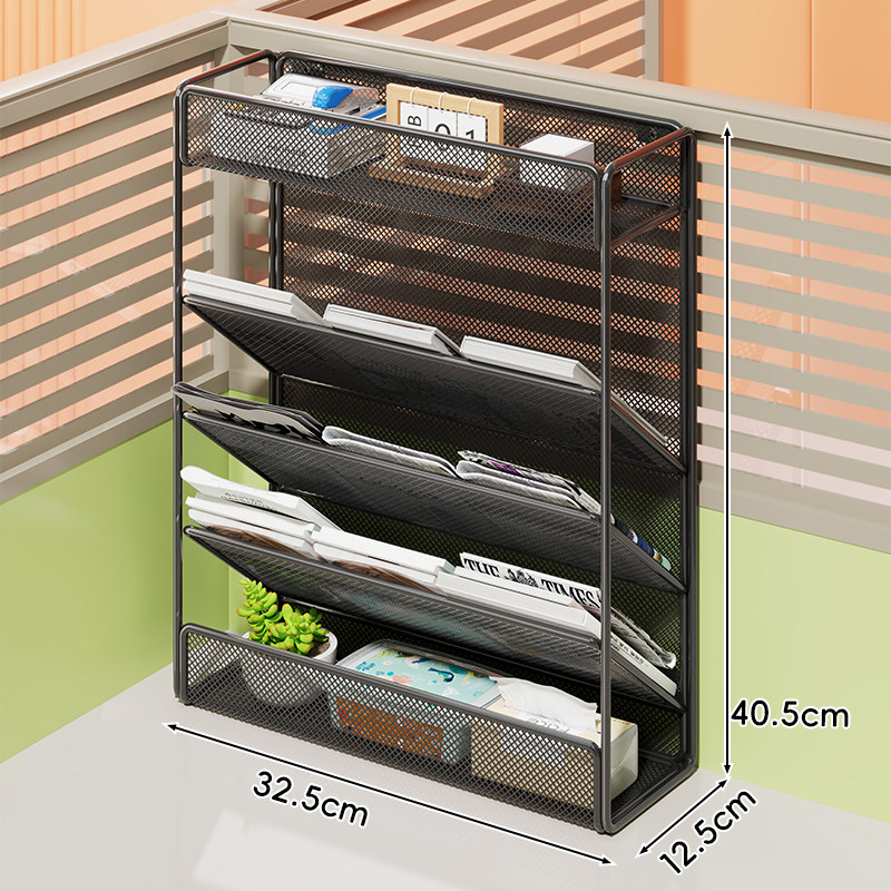 Organizador de Archivos de Pared A4 de Metal Multifuncional para Oficina image 9