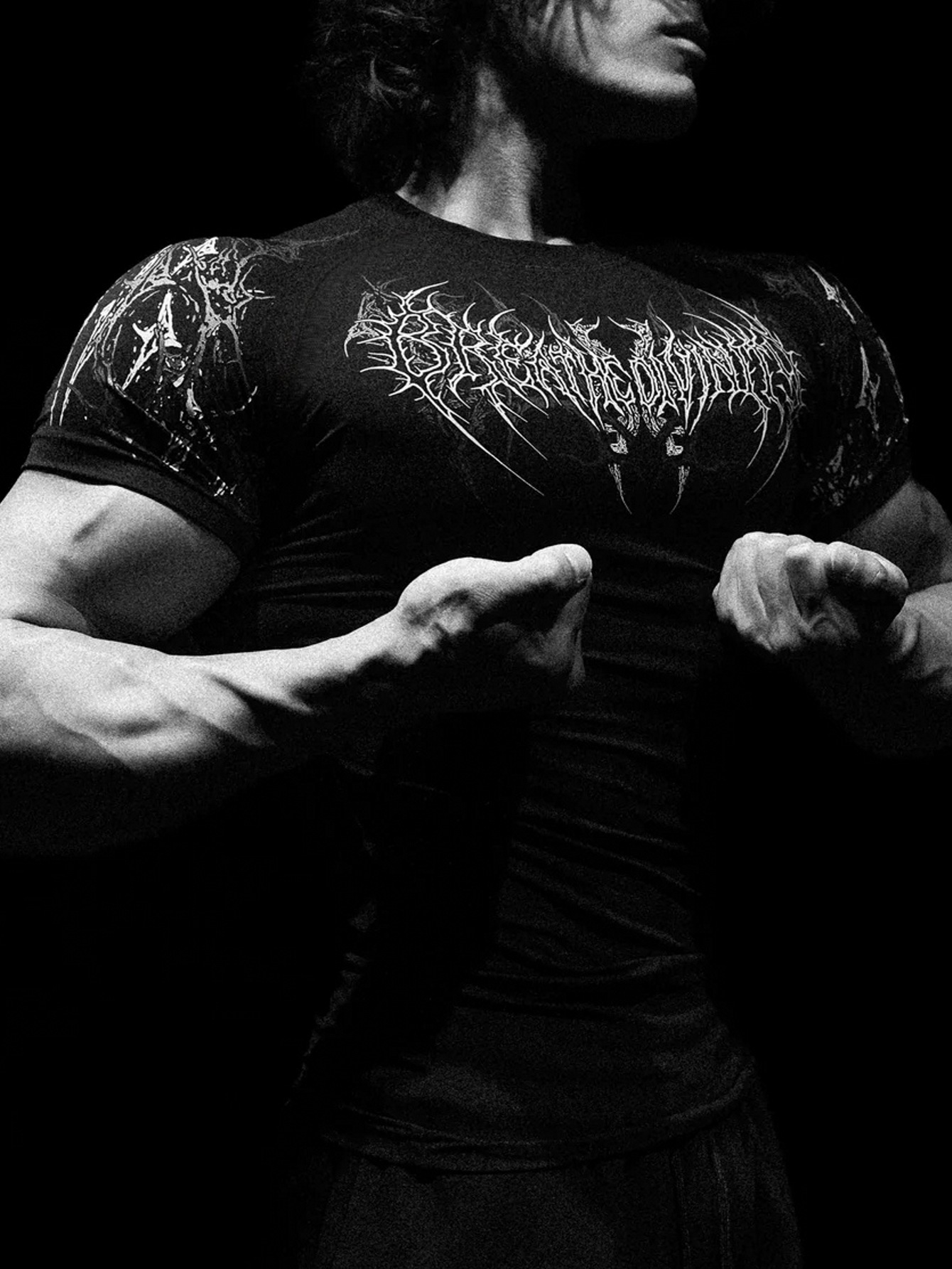 Breathedivinity Men's Fitness Top Sports Training Stretch Tight T-Shirt Cycling Quick-Dry Clothing 008_viptrois.com