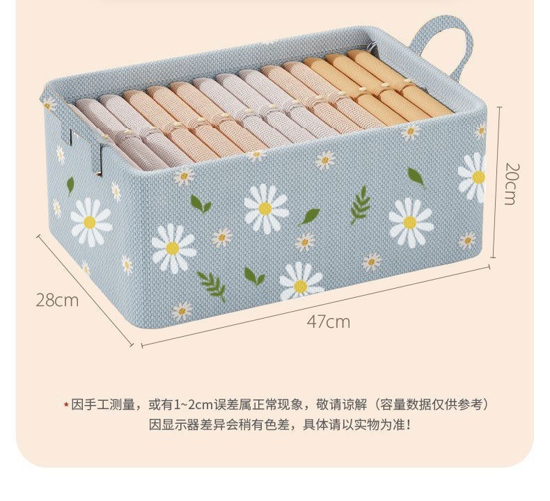 New Dustproof Storage Box Wardrobe Drawer Non-woven Fabric Large Capacity Storage Box Fabric Hand Foldable Storage Box