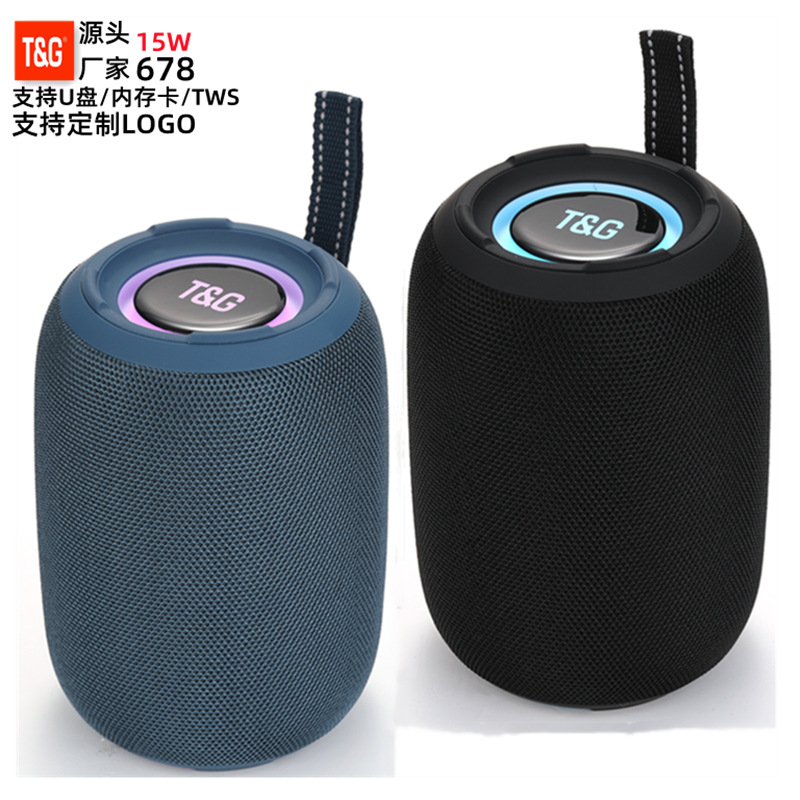Transfronterizo nuevo TG678 altavoz Bluetooth portátil inalámbrico subwoofer portátil al aire libre alto volumen de audio Bluetooth