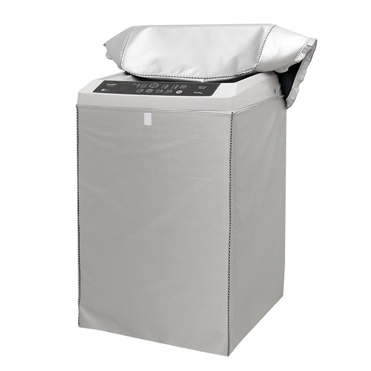 Foreign trade factory simple universal sun protection waterproof washing machine dust cover impeller open single-sided silver coated washing machine cover Foreign trade factory simple universal sun protection waterproof washing machine dust cover impeller open single-sided silver coated washing machine cover