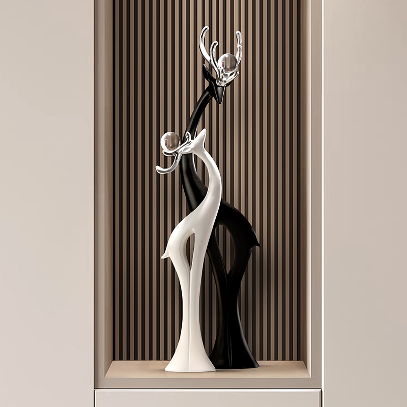 Beihanmei Light Luxury Living Room Sofa Tv Cabinet Large Floor-Standing Ornaments Entrance Accessories High-End Housewarming Gifts