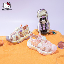 hello kitty��ͯ��Ь2025�¿��ļ�Ůͯ��Сͯ��ת�۰�ͷ��Ь����
