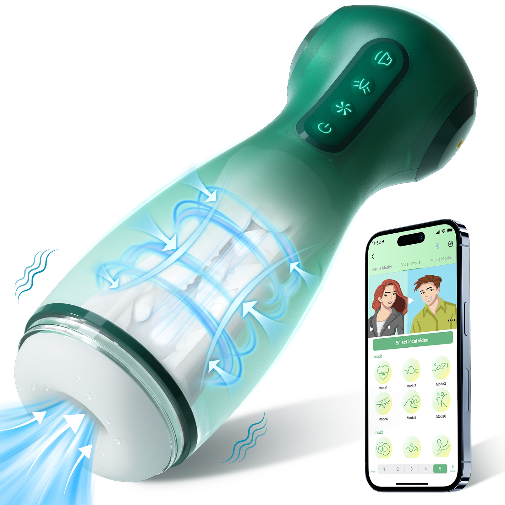 Civic Vibration Clip Zuig Stem Vliegtuig Cup APP Versie Mannelijke Zuig Airbag Druk Masturbator_voghion.com