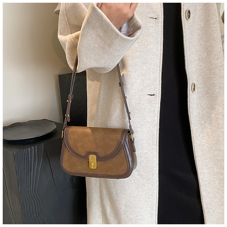 Women's Crossbody Bag Contrast Colour Small Square Shoulder Bag_voghion.com