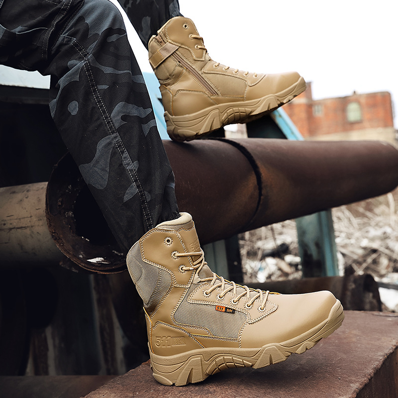 2020 botas de herramientas impermeables de cuatro estaciones, deportes al aire libre, botas de caballero de ocio, botas de guerra de alta calidad de gran tamaño, moda de todo fósforo