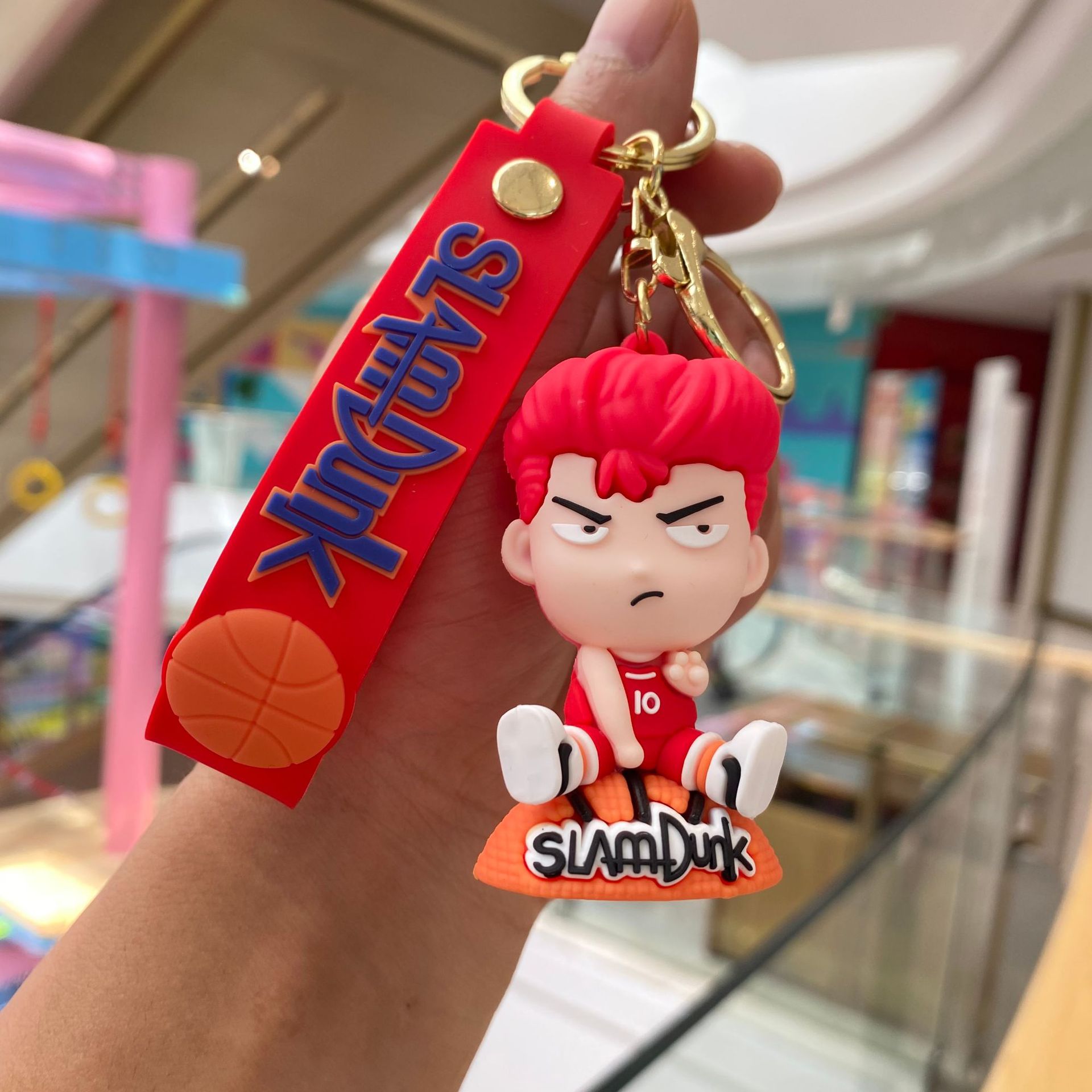 Classic Slam Dunk llavero muñeca de baloncesto Cherry Blossom Road Liuchuan Arce coche colgante bebé captura la máquina pequeño regalo