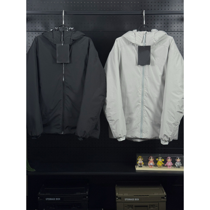 Atom cotton jacket, same style as the bird brand, affordable alternative, outdoor waterproof and windproof, suitable for hiking and cycling, with logo