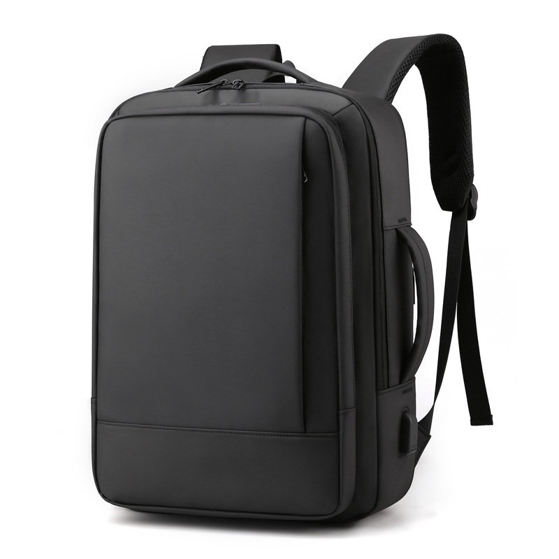 Mochila a prueba de agua de negocios expandible de alta capacidad, mochila de carga USB 15 - 16 pulgadas, mochila de computadora multipropósito