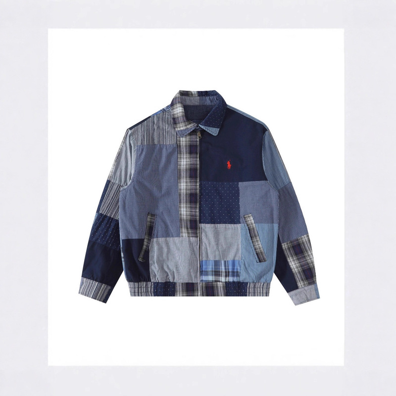 Cross-Border Correct Version R*L Raff Tokyo Limited Edition Reversible Patchwork Denim Jacket Heavy Patchwork