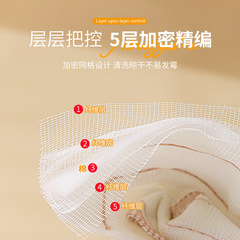 Hiyi Organic Cotton Cleaning Towels, Kitchen Dishwashing Pot Cleaning Cloth Non-oily Easy to Clean Dish Towel, 10 Pack