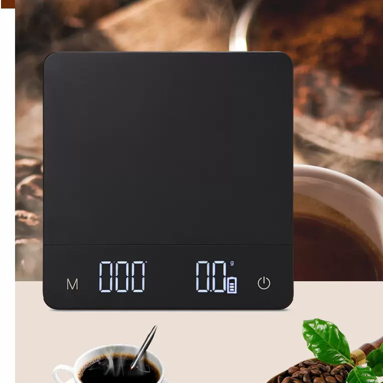 R30 新计时秤手冲咖啡秤家用计时秤 烘焙亚马逊克称厨房秤电子秤