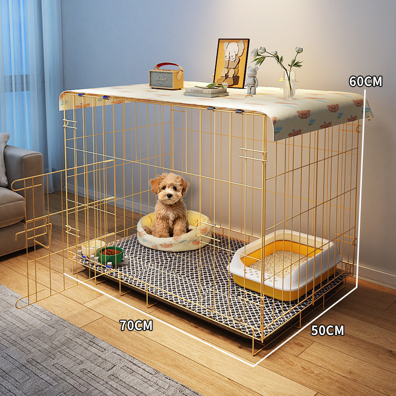 狗笼子中型犬小型犬一室一厅一卫狗窝豪华别墅带厕所分离比熊专用|undefined