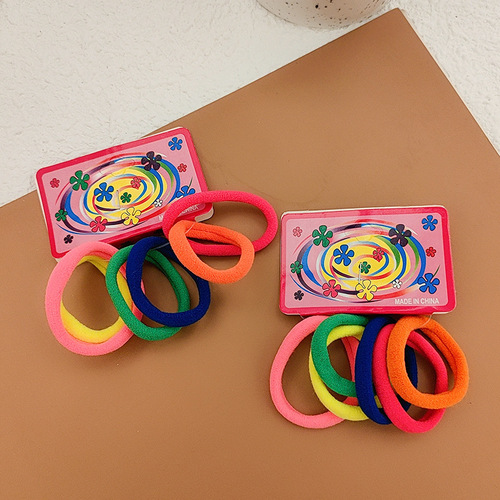 Card bag hair accessories, high elastic rubber band hair rope, foreign trade large towel hair tie, Korean style hair rope wholesale
