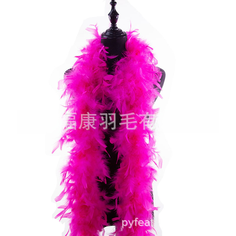 Supply Eco-friendly turkey feather scarf non-artificial turkey feather strip Halloween costume accessories feather strip decoration