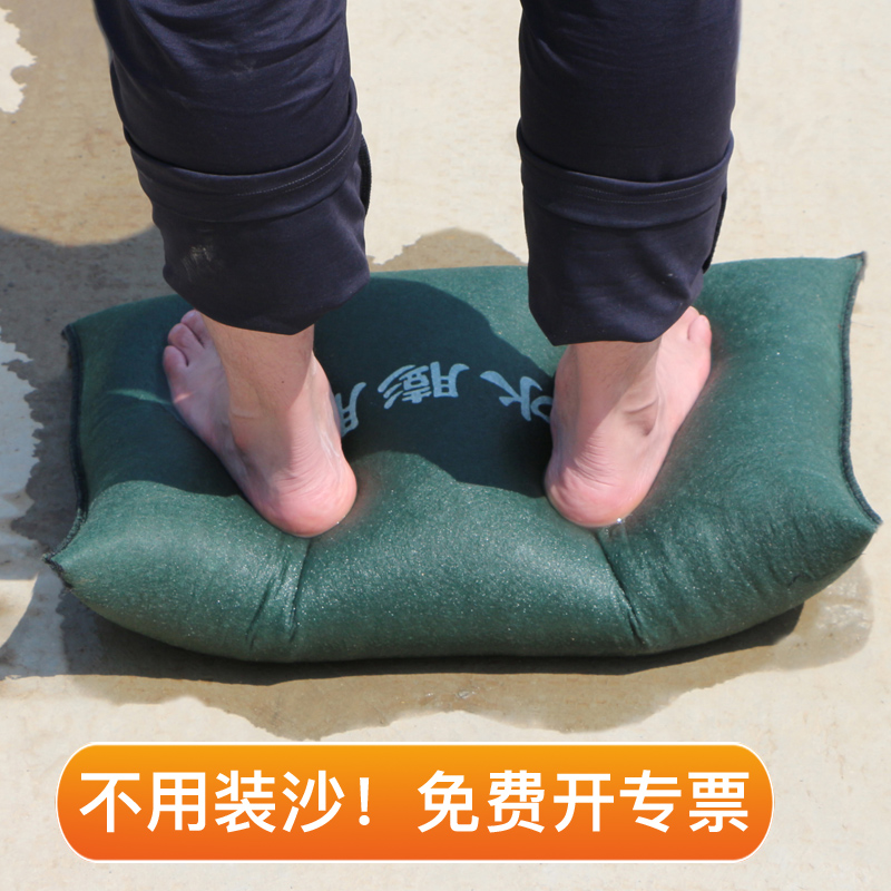 免装沙吸水膨胀袋帆布防汛防洪专用沙袋家用物业挡水沙包防台消防