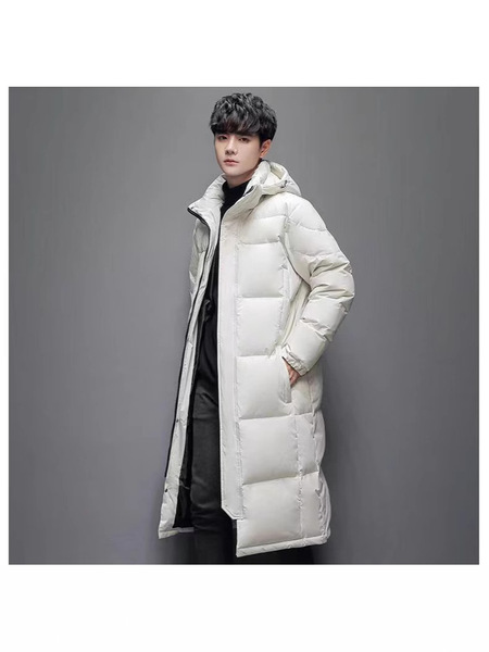 Winter long down jacket with down for men and women for leisure with…