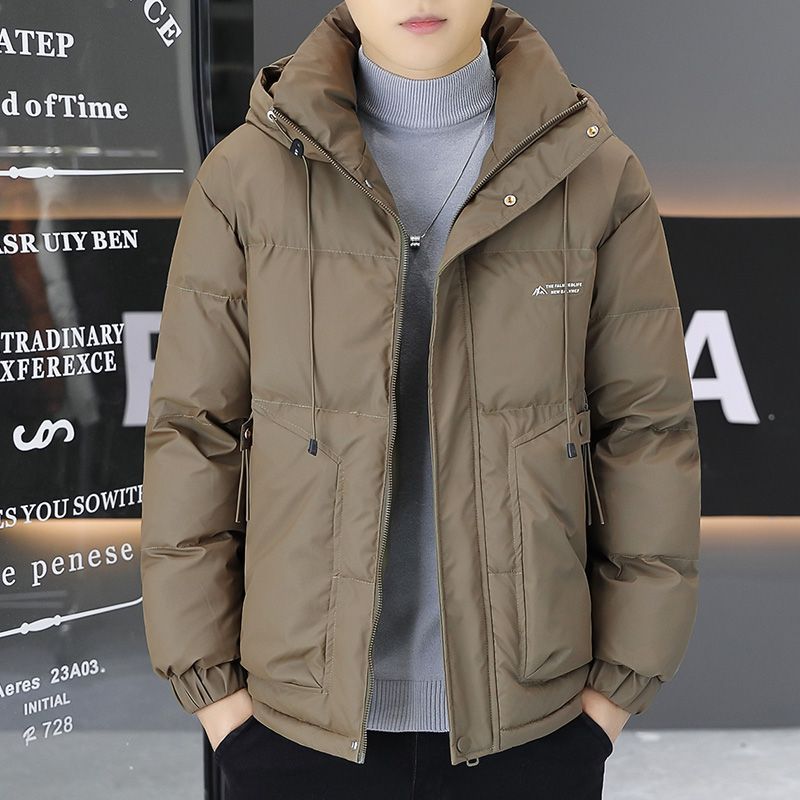 羽绒服男士短款2025冬季新款帅气休闲加厚外套鸭绒冬装有吊牌