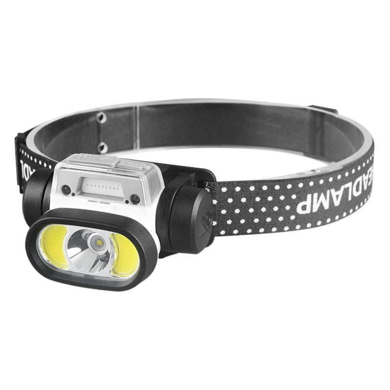 Новая трансграничная волна индукции COB Фара Открытый Ночная рыбалка свет сильный свет Фара USB зарядка ночной ходовой свет оптом