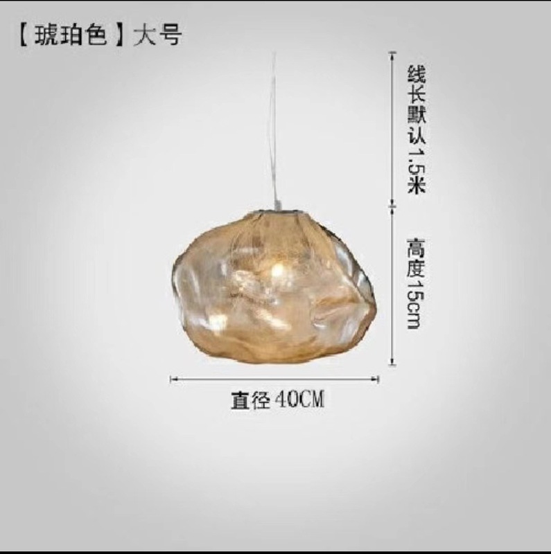 后现代云朵吊灯餐厅酒店复式楼梯灯创意个性吧台装饰云朵玻璃吊灯|undefined