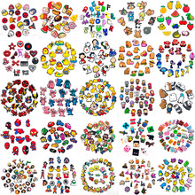 56套热门潮牌卡通动漫智必星洞洞鞋鞋花DIY软胶洞洞鞋配件可拆卸