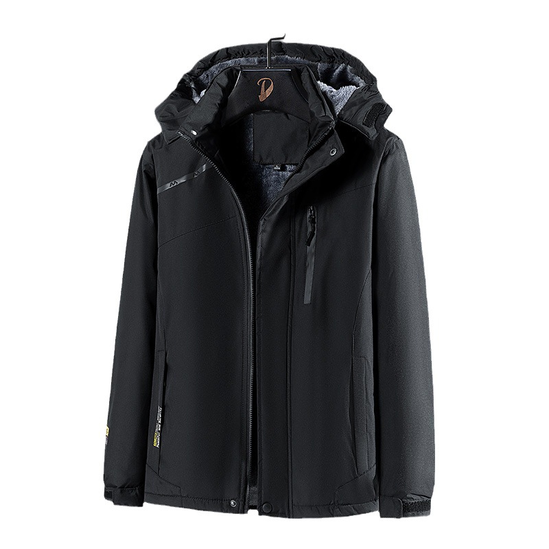 Abbigliamento maschile per uomo, abbigliamento da alpinismo per esterni ispessito, giacca per mezza età e anziani, antivento e caldo, può essere riqualificato_voghion.com