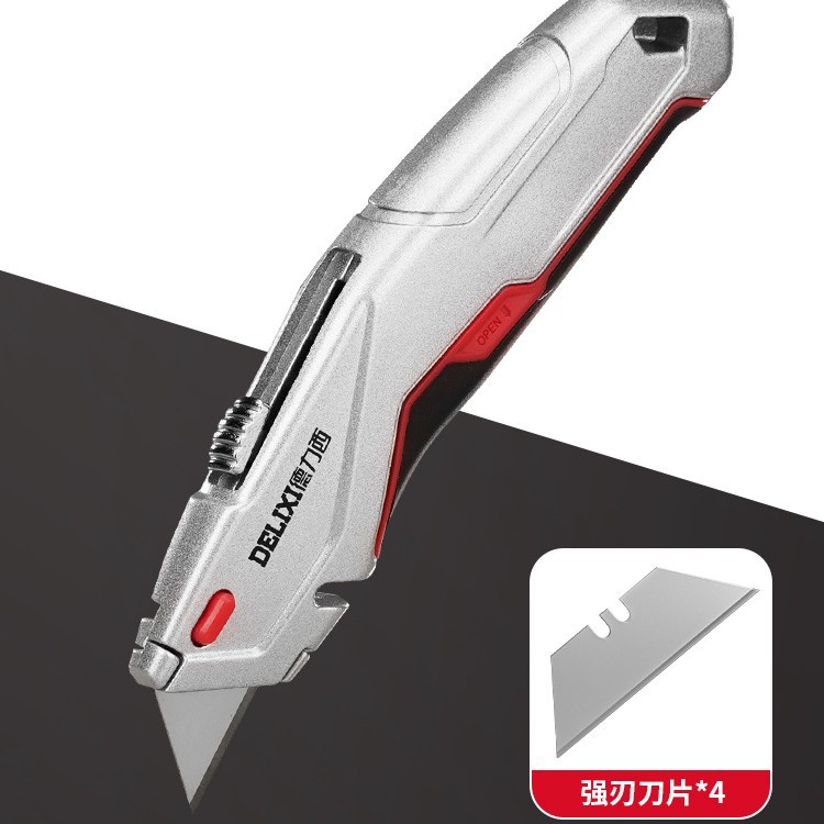 Cuchillo multiusos plegable de alta resistencia cuchillo eléctrico industrial para cables papel tapiz hoja retráctil