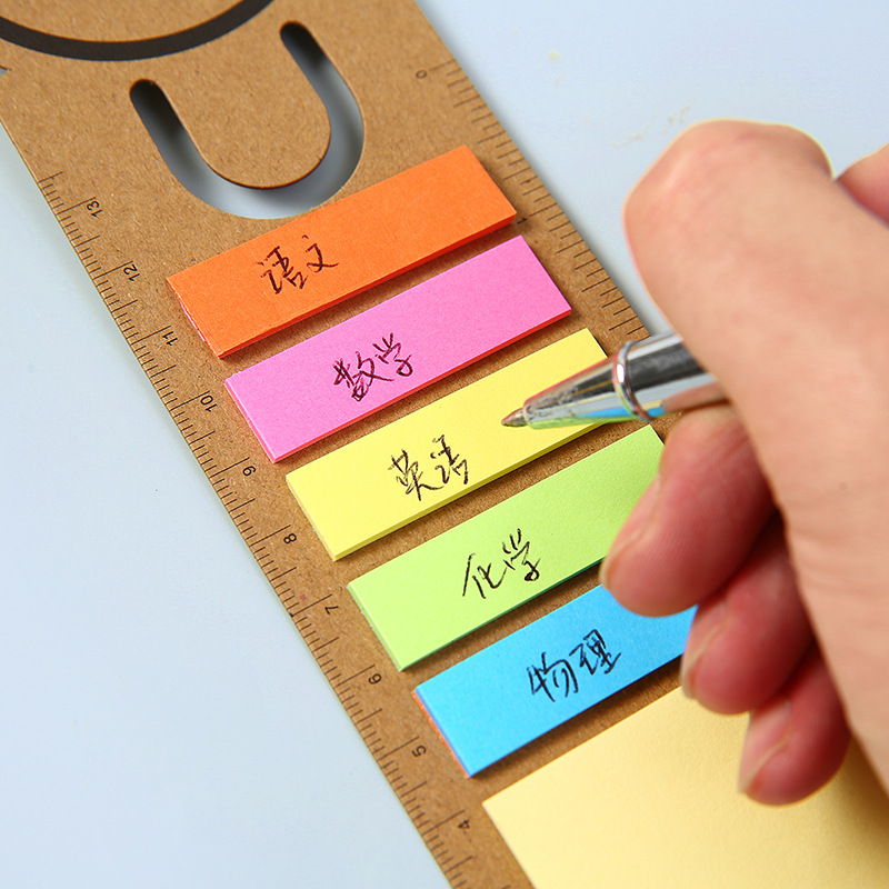 Nota hueca en forma de U personalizada colgante estudiante etiqueta de índice etiqueta de post-it creativa N veces etiqueta de impresión logotipo