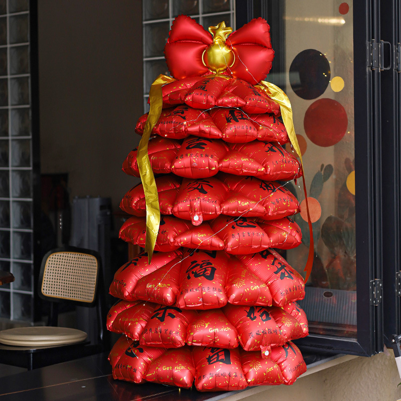 Nuevos productos transfronterizos Navidad de pie en globo Santa Claus árbol de Navidad muñeco de nieve Navidad decoraciones de Navidad Alce